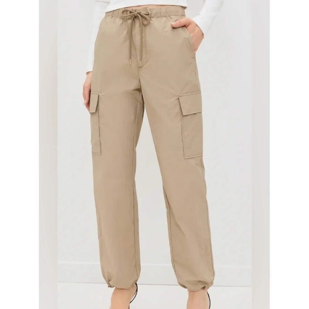 Pistola Jade Jogger Cargo Pants Women S Camel Tan Nylon Gorpcore Streetwear